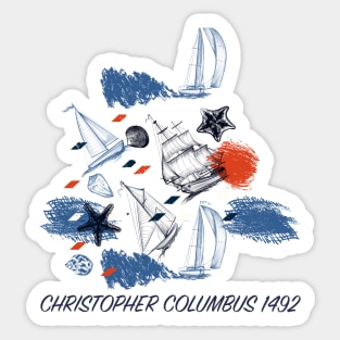 Columbus 1492 Sticker